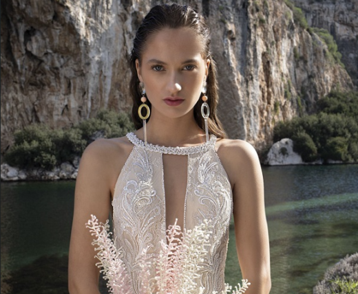 Halter trouwjurk
